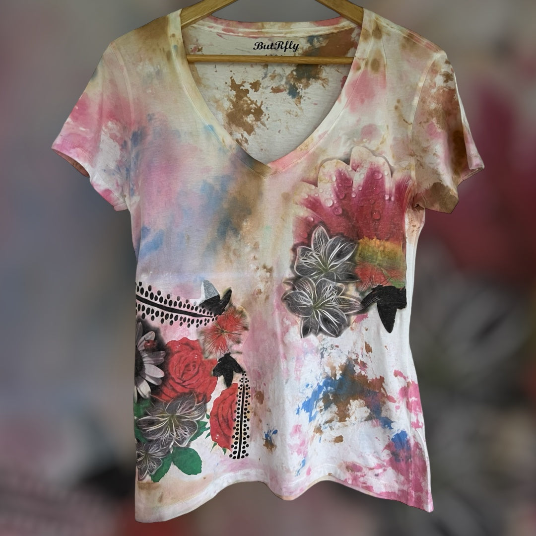 Abstract Flower Graphic Tee