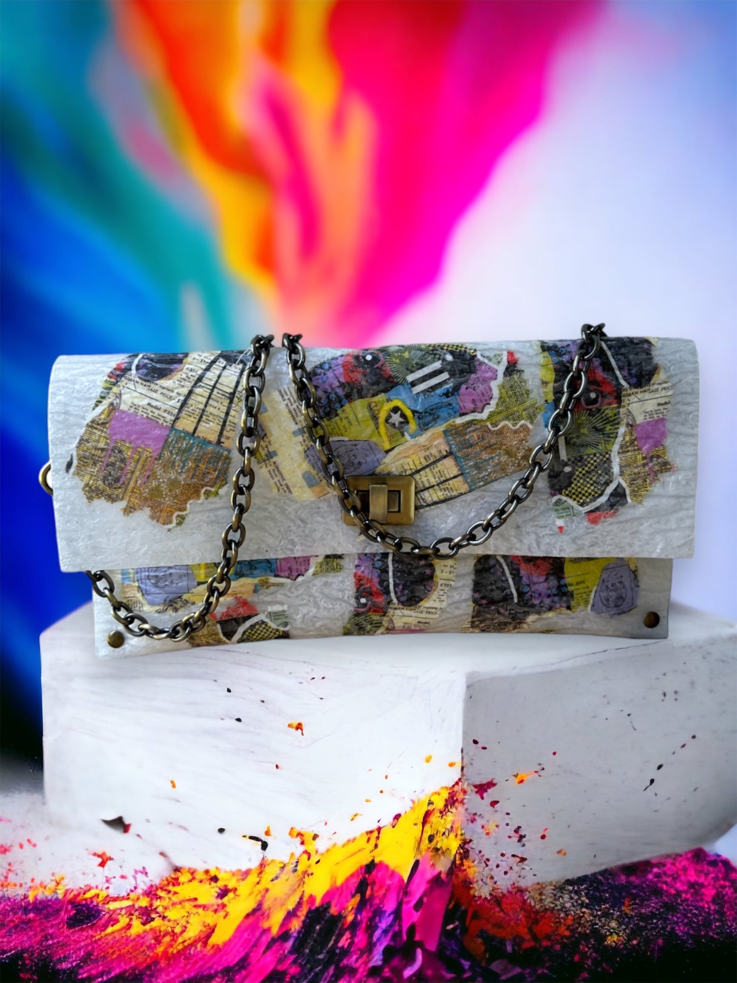 Recycled Art Handbag