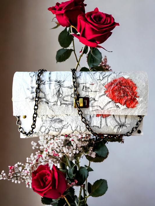 Abstract Floral Design Purse