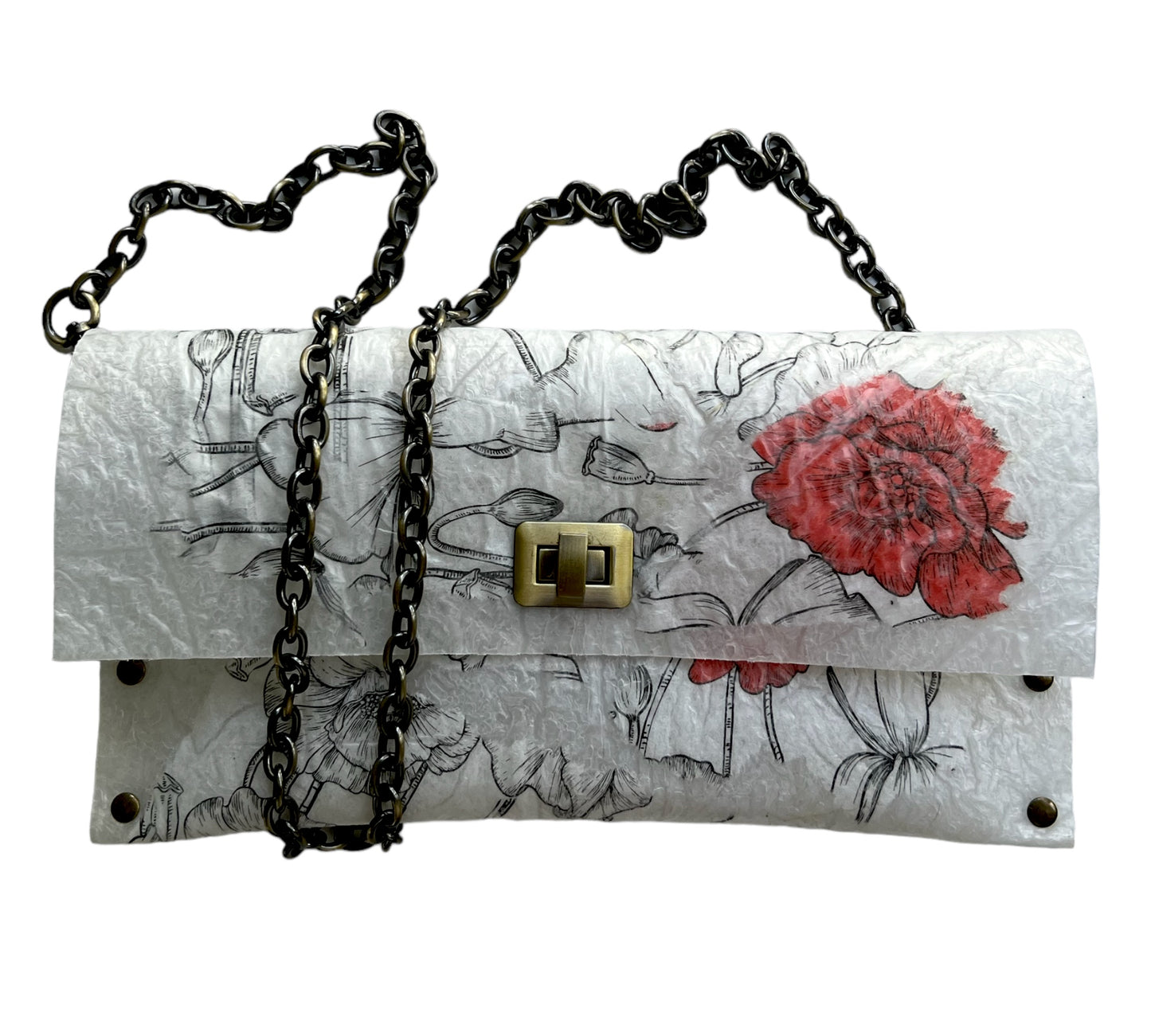 Abstract Floral Design Purse